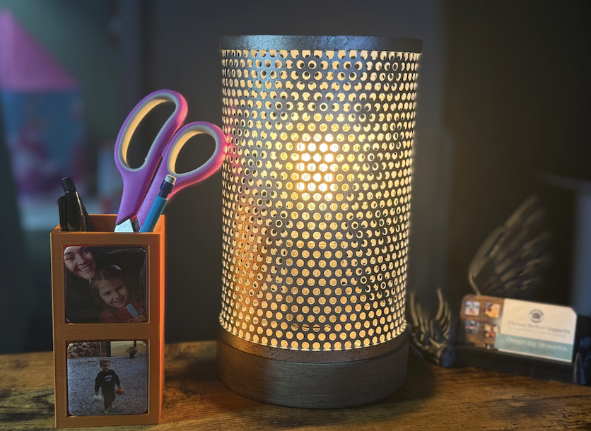 The Command Center | 3D Printed Dual-Magnet Pen Cup Great for targeting home offices, teachers, or organized kitchens