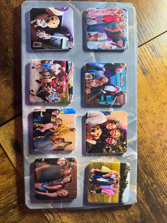 2" x 2" Square Button Magnet