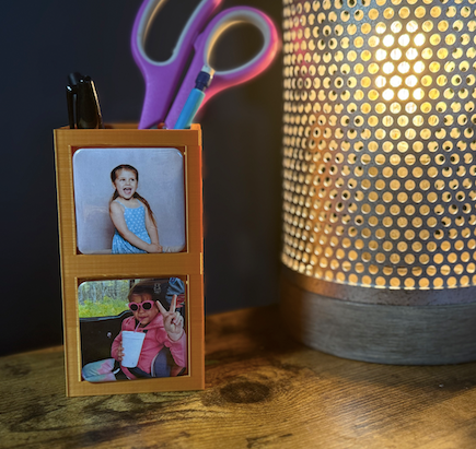 The Command Center | 3D Printed Dual-Magnet Pen Cup Great for targeting home offices, teachers, or organized kitchens