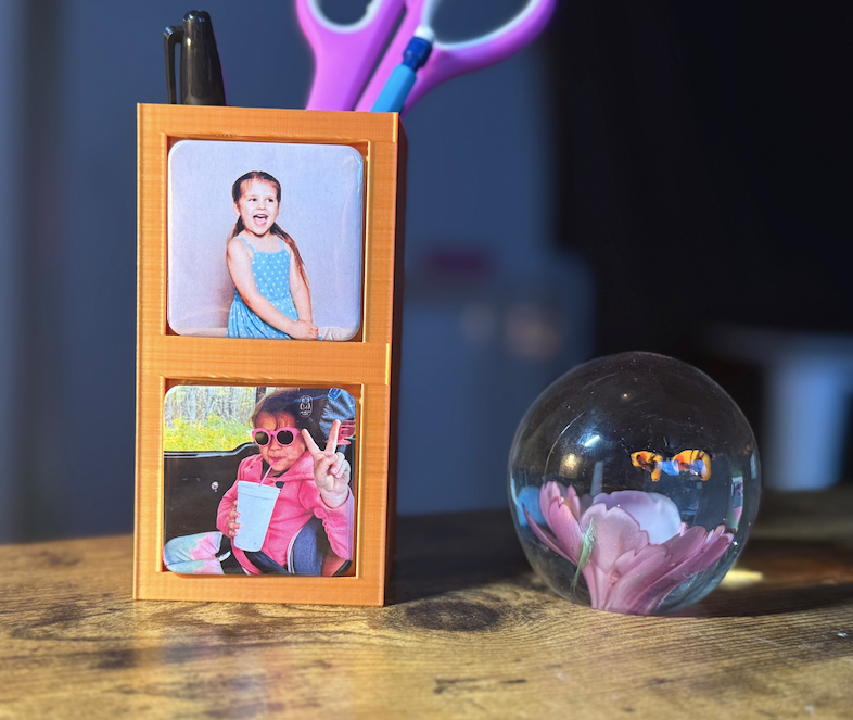 The Command Center | 3D Printed Dual-Magnet Pen Cup Great for targeting home offices, teachers, or organized kitchens
