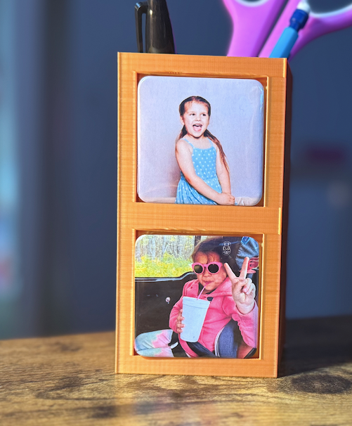 The Command Center | 3D Printed Dual-Magnet Pen Cup Great for targeting home offices, teachers, or organized kitchens