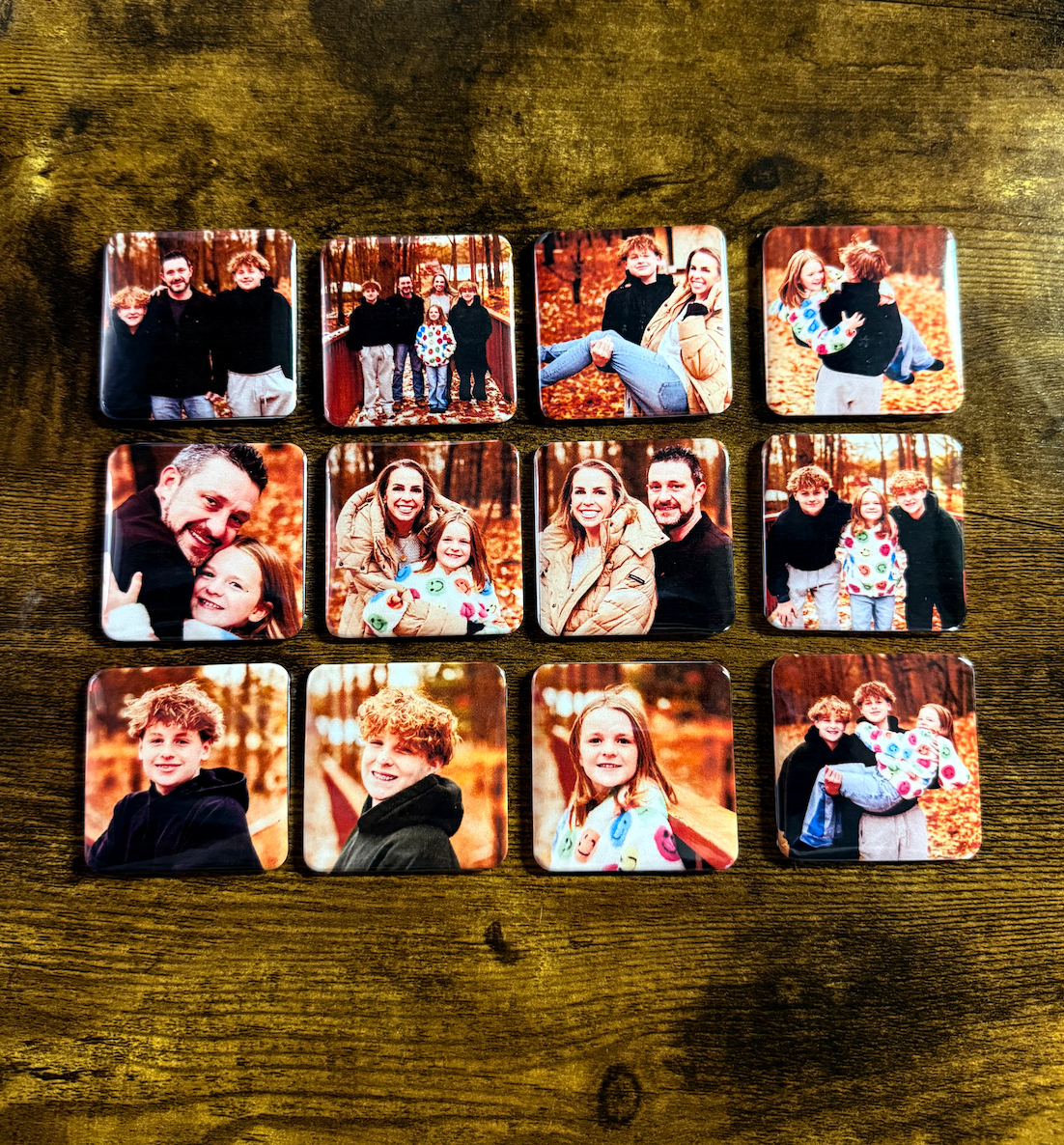 2" x 2" Square Button Magnet